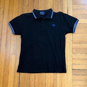Fred Perry Polo Shirt with Blue Accents